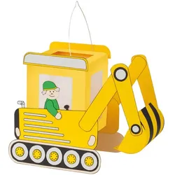 buttinette Bastel-Set Laterne "Bagger" – Vorlagen bereits vorgedruckt