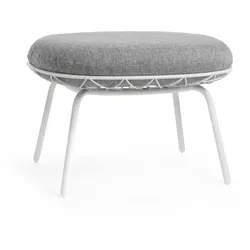 Magis Piña Outdoor Ottoman, weiß / graumelange