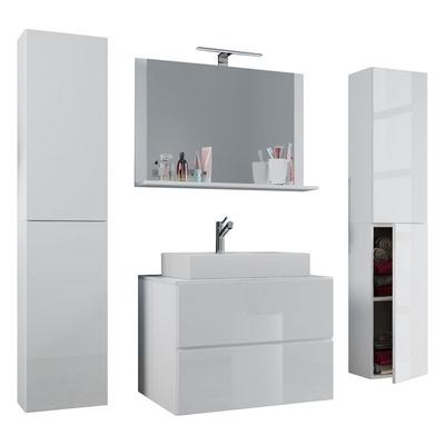 5-tlg. Waschplatz Waschtisch Lendas XL Schublade