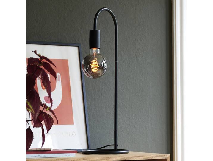 Nordlux Tischlampe Paco, schwarz, für Wohn- / Esszimmer, Metall, Modern, Tischlampe