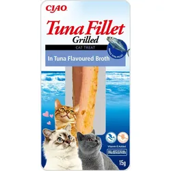 INABA Thunfischfilet für Katzen - Thunfisch in Thunfischbrühe 15g