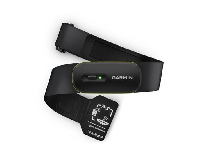 Garmin HRM-600, Premium hartslagmeter, HRV-gegevens, hardloopdynamiek, calorieën, snelheid, afstand, oplaadbare batterij, gegevens registreren & synchroniseren zonder horloge, wasbare band, maat M–XL