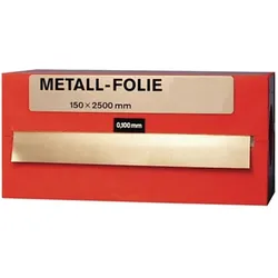 HP Autozubehör, Messlehre, Metallfolie Dicke 0,025 mm Messing MS63 Länge 2500 mm Breite 150 mm
