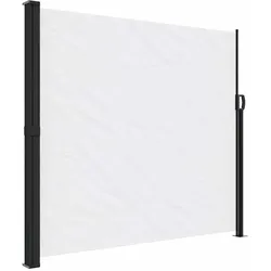 vidaXL Seitenmarkise Ausziehbar Weiß 180x600 cm