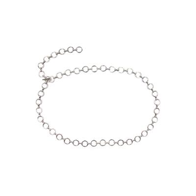 Kettengürtel "Keola", Damen, Gr. onesize, silber, Metall, COLLEZIONE ALESSANDRO, unifarben, Basic, Gürtel, schlicht, mit kleinen runden Ringen
