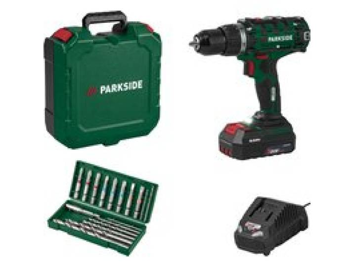 PARKSIDE® Set de perceuse-visseuse sans fil 20 V, PABS 20-Li I9, avec batterie et chargeur