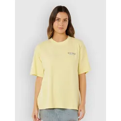 Rip Curl Surf Revival Heritage T-Shirt pastel yellow Gr. L
