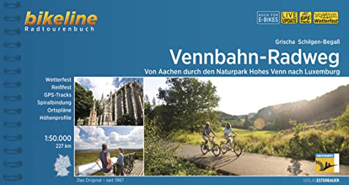 Esterbauer Verlag - Vennbahn-Radweg: Von Aachen durch den Naturpark Hohes Venn nach Luxemburg, 1:50.000, 227 km (Bikeline Radtourenbücher) - Preis vom 09.10.2026 07:28:09 h