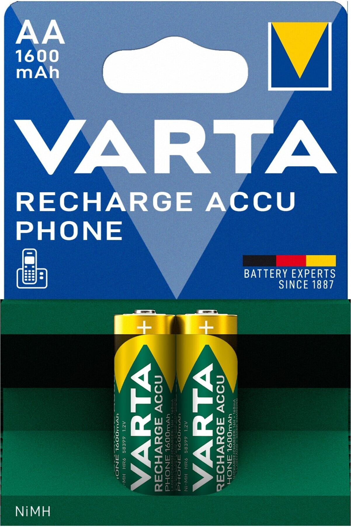 Varta PhonePower Akku Recharg.T399, 2er Blister (58399201402)
