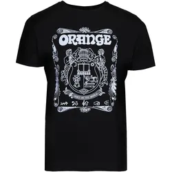 Orange T-Shirt Crest BLK L - T-Shirt