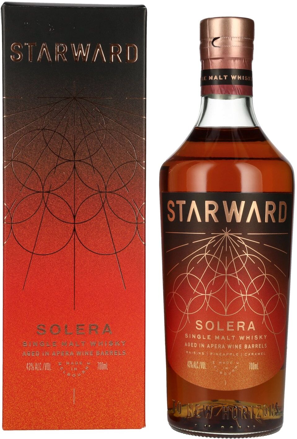 Starward Whisky Starward SOLERA Single Malt Australian Whisky 43% Vol. 0,7l in Geschenkbox