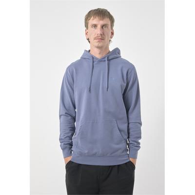 Kapuzensweatshirt CLEPTOMANICX "Ligull", Herren, Gr. S, blau (blau, meliert), 100% Baumwolle, meliert, normal, ohne Ausschnitt, Sweatshirts, mit lockerem Schnitt