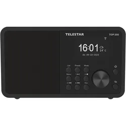 Telestar Top 200 (DAB+, FM, Internetradio, Bluetooth, WLAN), Radio, Schwarz