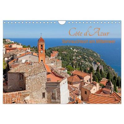 Côte d’Azur - Sehnsuchtsort am Mittelmeer (Wandkalender 2027 DIN A4 quer), CALVENDO Monatskalender