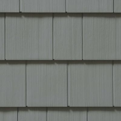 CertainTeed Cedar Impressions Double 7 Inch Straight Edge Perfection Shingle Siding (1/2 Square) Charcoal Gray