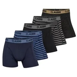 Claudio 5P Trunks Gestreift Large Herren