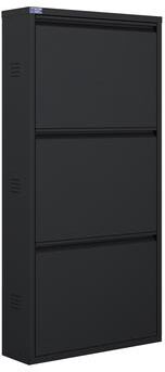 Ceha Antibacterial 3 Tier metal shoe cabinet side holes