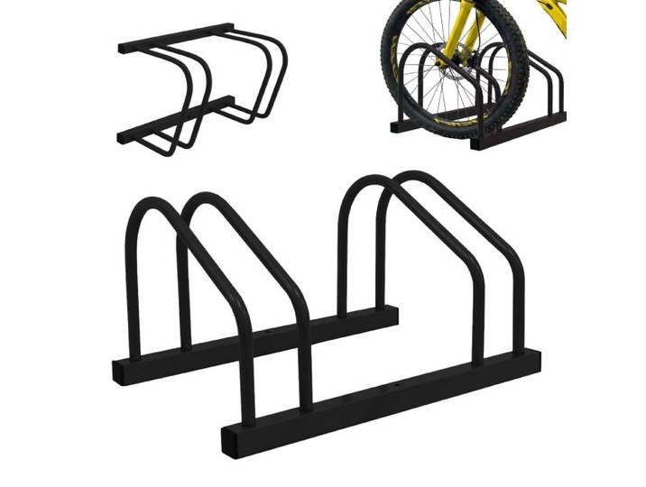 Relaxdays Fahrradständer für Boden und Wandmontage