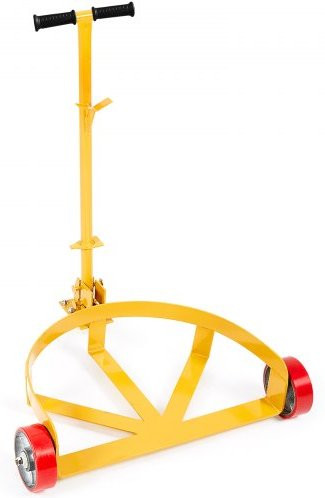 VEVOR Vatenroller met handvat, 250L, Geel, Ø 620 mm, voor vaten tot 544 kg