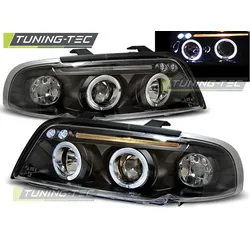 Scheinwerfer Angel Eyes Schwarz passend für AUDI A4 11.94-12.98