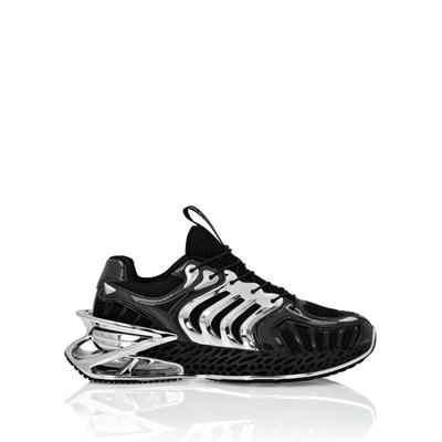 Sneaker PLEIN SPORT "The Thunder Stroke Gen.x.02.", Damen, Gr. 41, Normalschaft, schwarz (0291, schwarz, nickel), Schuhe Sneaker