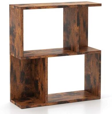 3-Tier Bookshelf Freestanding Display Shelf Geometric Bookcase