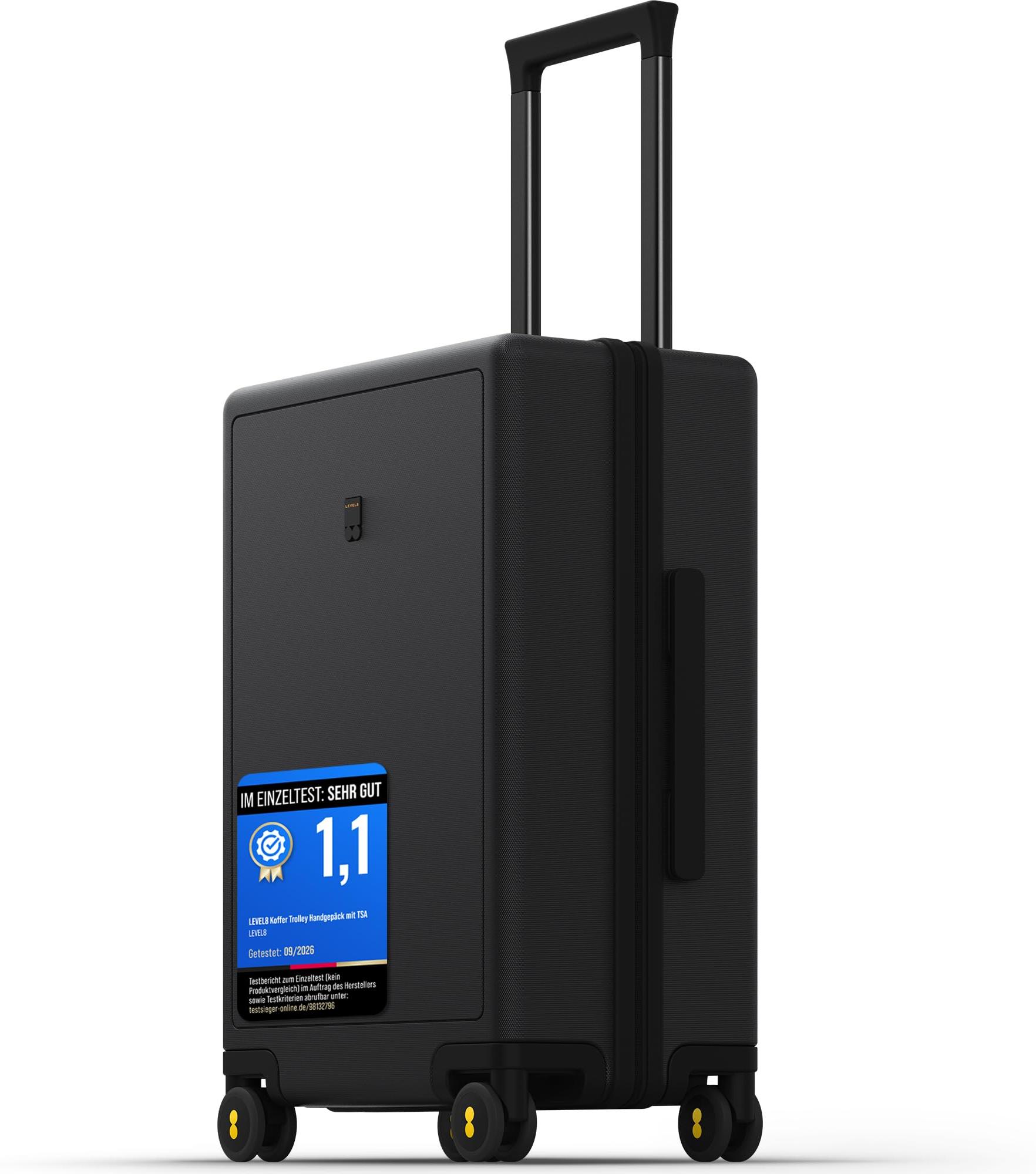 Handgepäckkoffer - 54,5 cm - Schwarz - Hartschalenkoffer, 40 Liter - TSA-Schloss