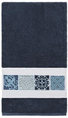 Authentic Hotel and Spa 100% Turkish Cotton Vivian Embellished Bath Towel