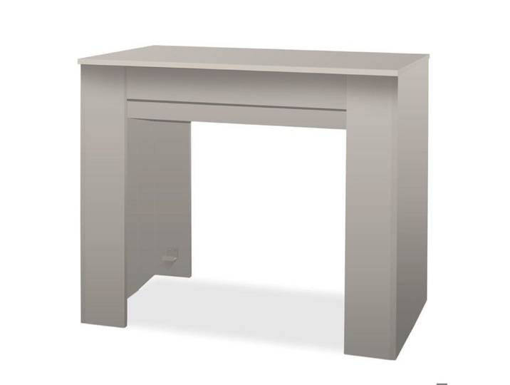 Console extensible - Frankystar - Fortino - Mélaminé taupe - 12 places - 4 rallonges