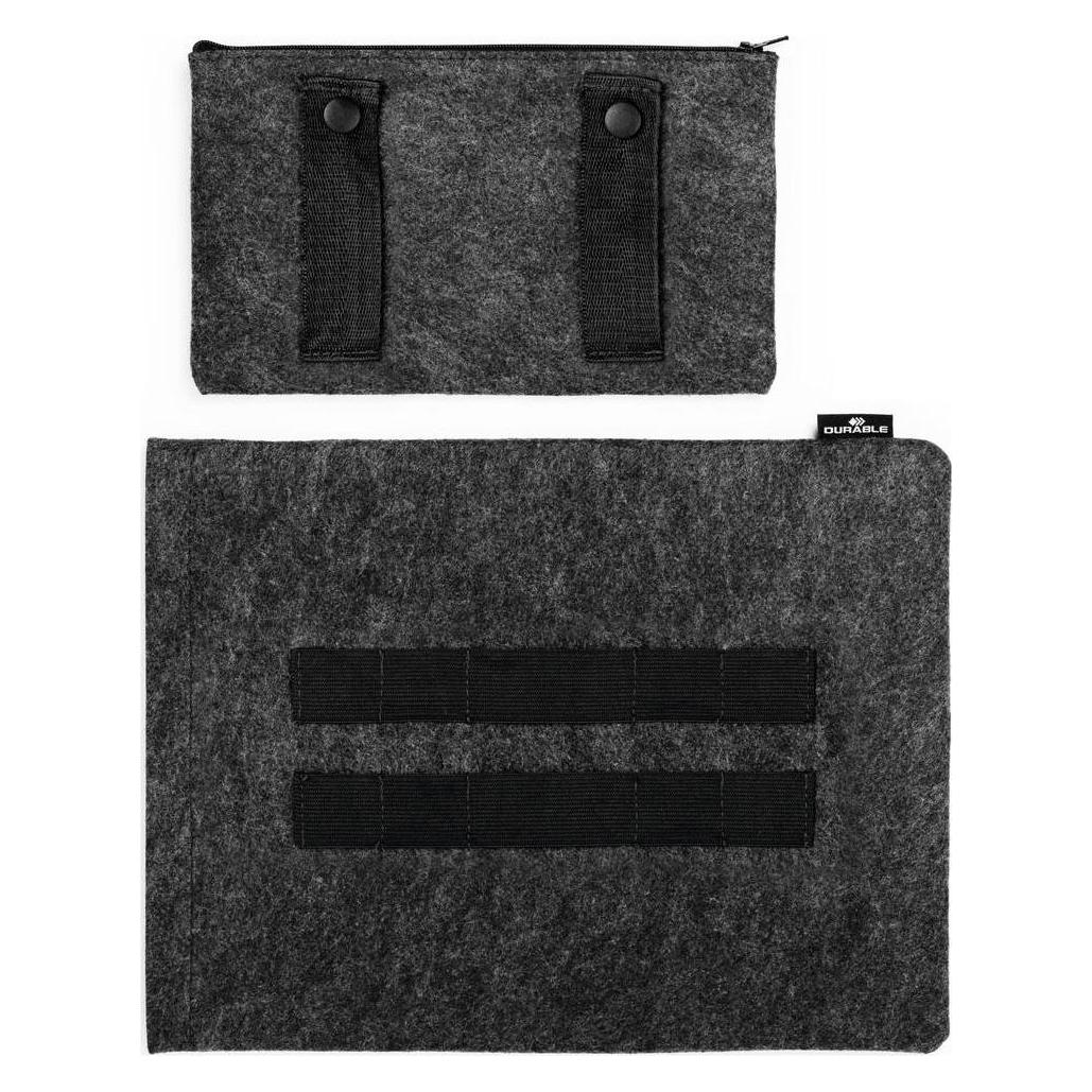 Durable Schutzh?lle MultiBag EFFECT 13" f?r Tablets/PET-Filz/anthrazit (13", Universal) (507058)