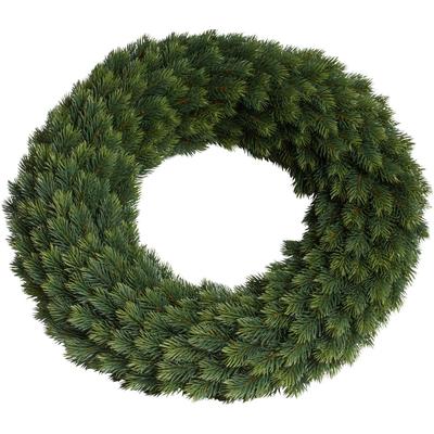 Kunstkranz BOTANIC-HAUS "Edel-Adventskranz beidseitig", grün, B:62cm H:14cm T:62cm Ø:62cm, Kunststoff, Kunstpflanzen