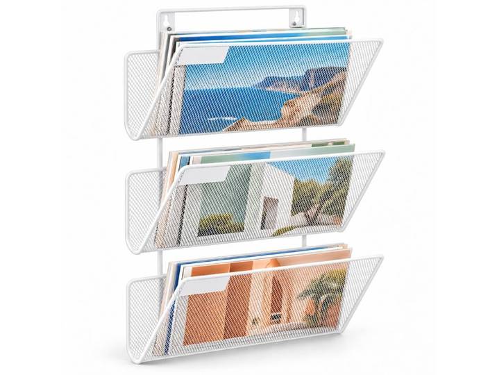 Relaxdays Porte-revues fer