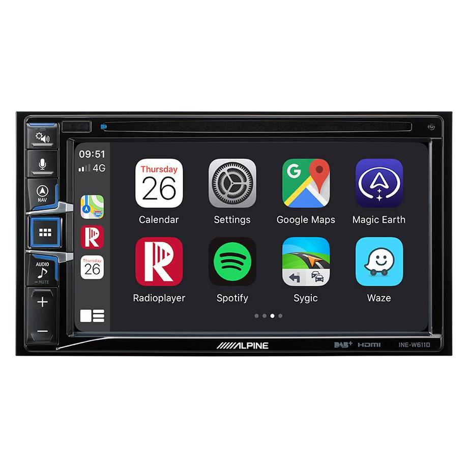 Alpine Advanced Autoradio Navi-Station INE-W611DC DAB+, 2-DIN "Camper-Version" (Android Auto, Apple Carplay) (INE-W611DC)