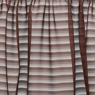 H.c. International, Inc. Nimbus Stripe Tie Up Shade 58 x 63, 58 x 63, Chocolate