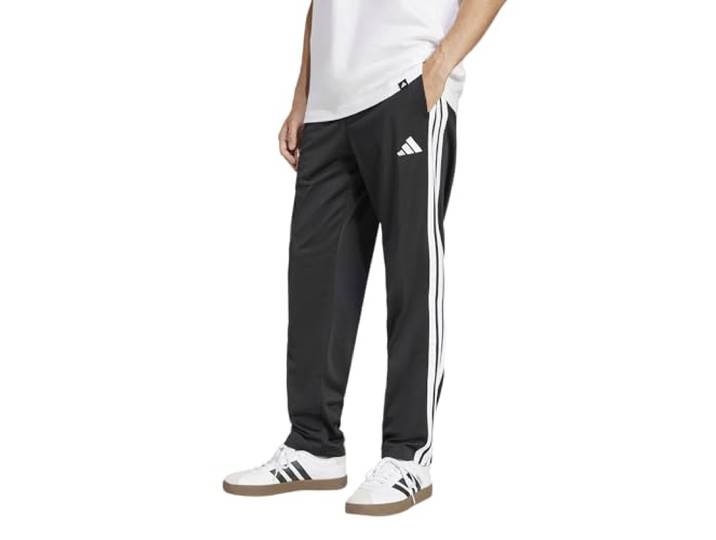 adidas Herren 3 Striipes Tricot Open Hem Pants, Black, S