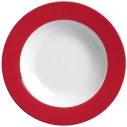 6x Flirt by R&B Suppenteller 'Doppio', Teller, Rot
