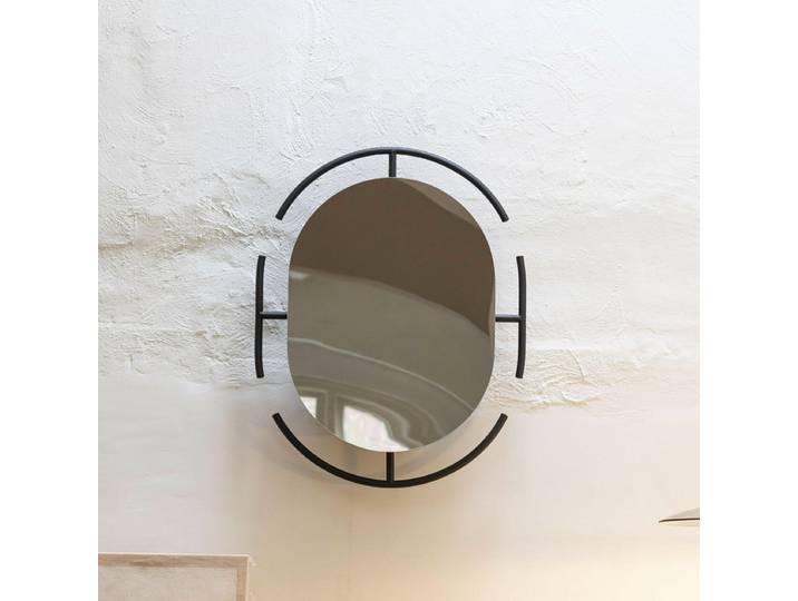 Zuiver Ovale Spiegel Emma 70 x 56cm - Zwart - Ovaal