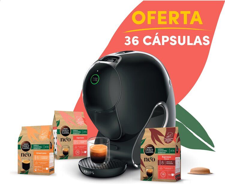 MÁQUINA CAFÉ CÁPSULAS KRUPS DOLCE GUSTO NEO KP8308K
