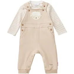 Bornino Lieblinge 2-tlg. Set Latzhose mit Shirt Schaf, beige | natur, 50
