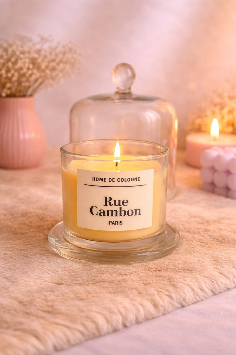Geurkaars met Stolp Rue Cambon Paris