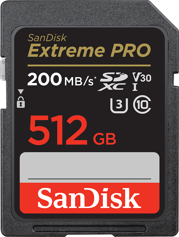 SanDisk Extreme Pro 512 GB SDXC UHS-I-Speicherkarte (2022) bis 200 MB/s