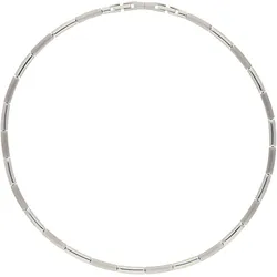 Gliederkette TITANIA "Halsketten", grau (titanfarben), Halsketten, Damen, Titan, Gliederkette