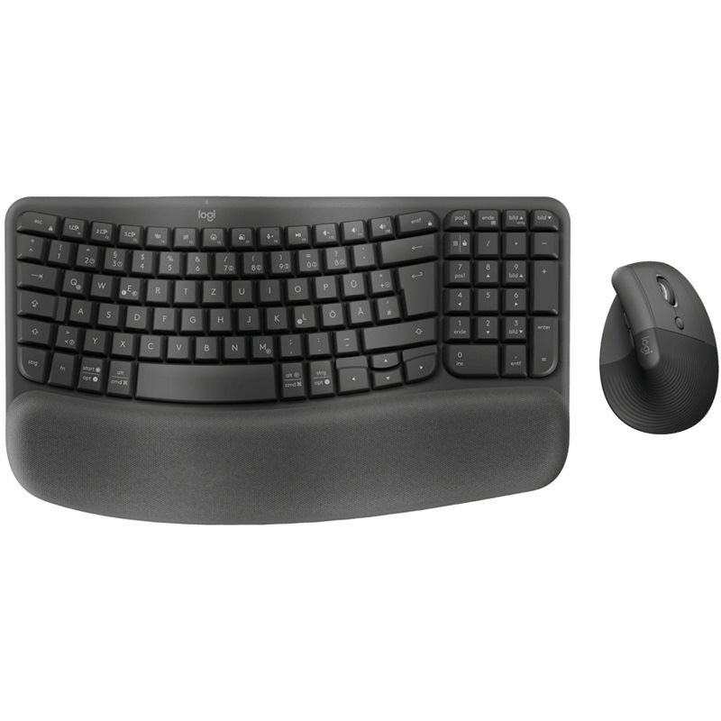 Logitech WAVE KEYS AND LIFT COMBO GRAPHITE - DEU - CENTRAL-419