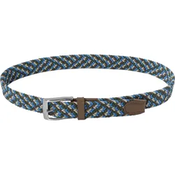 Alberto Gürtel Multicolor Braided, blau/grün