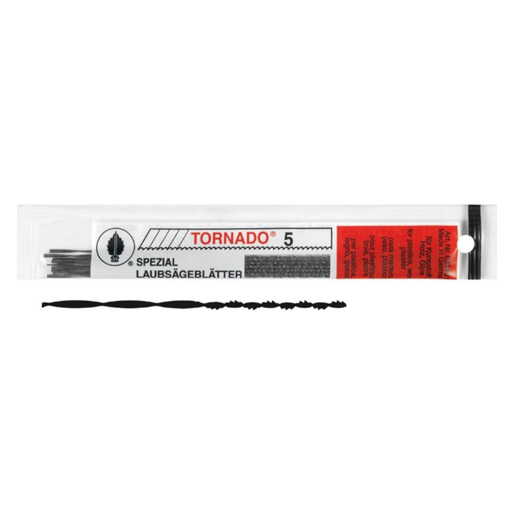 Puk Laubsägeblatt Tornado Gr. 1 rundgezahnt, Grösse 1, 130 mm, Zähne pro Zoll 41 (4010124240110)