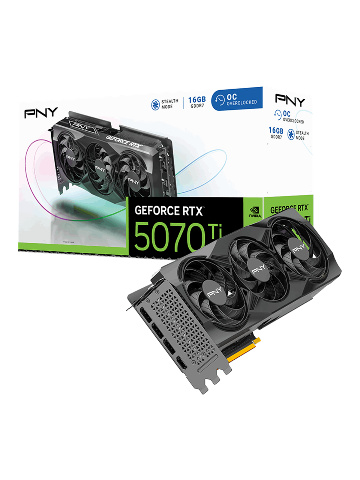 PNY GeForce RTX 5070 Ti Triple Fan OC - 16GB GDDR7 RAM - Grafikkarte