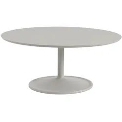 Muuto Soft Couchtisch, Ø 95 cm, grau linoleum / grau