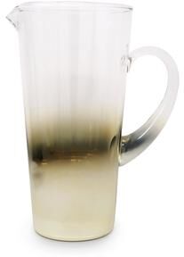 Classic Touch "Pitcher with Gold Ombre Design, 9.25""H"