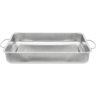 Auflaufform ELO BASIC, silber (edelstahl), B:27cm L:45cm T:11cm, Edelstahl, Auflaufformen
