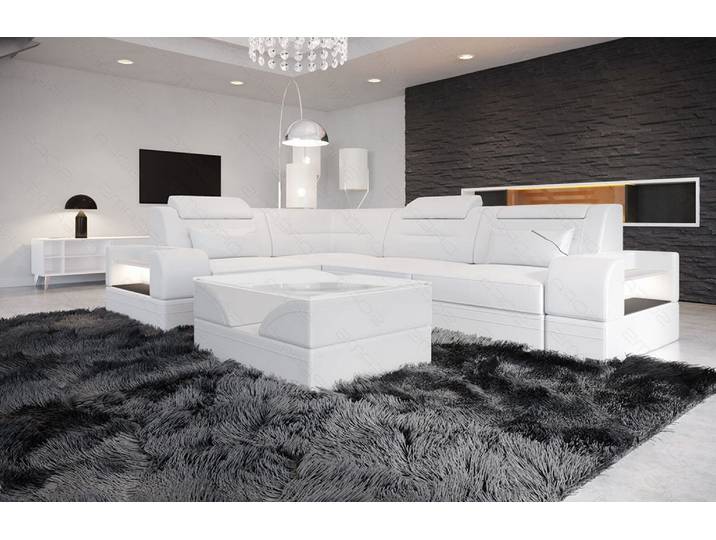 Mini Ecksofa Trivento Kompakt L-Form in Leder